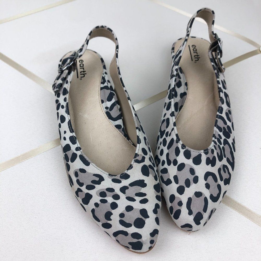 Earth Uptown Ursula Taupe Multi Slingback Heels